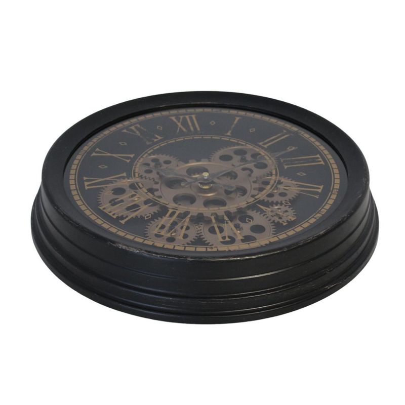 Casa si Gradina - Decoratiuni - Ceasuri - Ceas de perete negru auriu 34cm - Infinity.ro