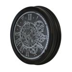 Casa si Gradina - Decoratiuni - Ceasuri - Ceas de perete negru argintiu 34cm - Infinity.ro