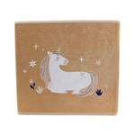 Casa si Gradina - Mobilier - Organizare si depozitare - Cutii depozitare - Cutie depozitare unicorn crem 30×30 cm - Infinity.ro