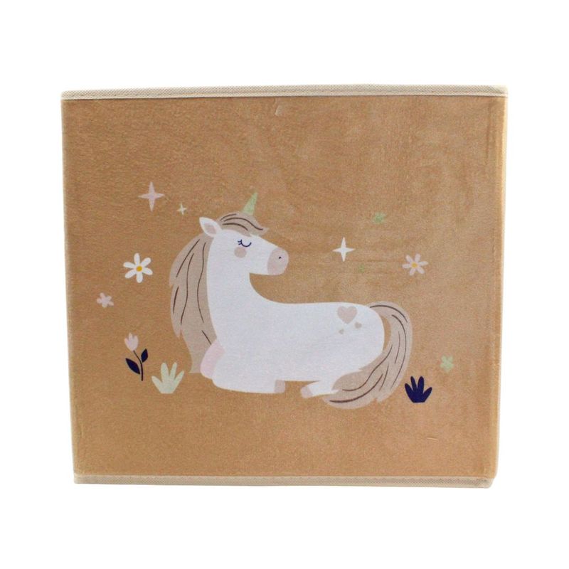Casa si Gradina - Mobilier - Organizare si depozitare - Cutii depozitare - Cutie depozitare unicorn crem 30×30 cm - Infinity.ro