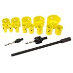 Casa si Gradina - Constructii - Scule de mana si unelte - Seturi scule - Set 17 carote pentru metal si lemn 65-80mm, GEKO G39999 - Infinity.ro