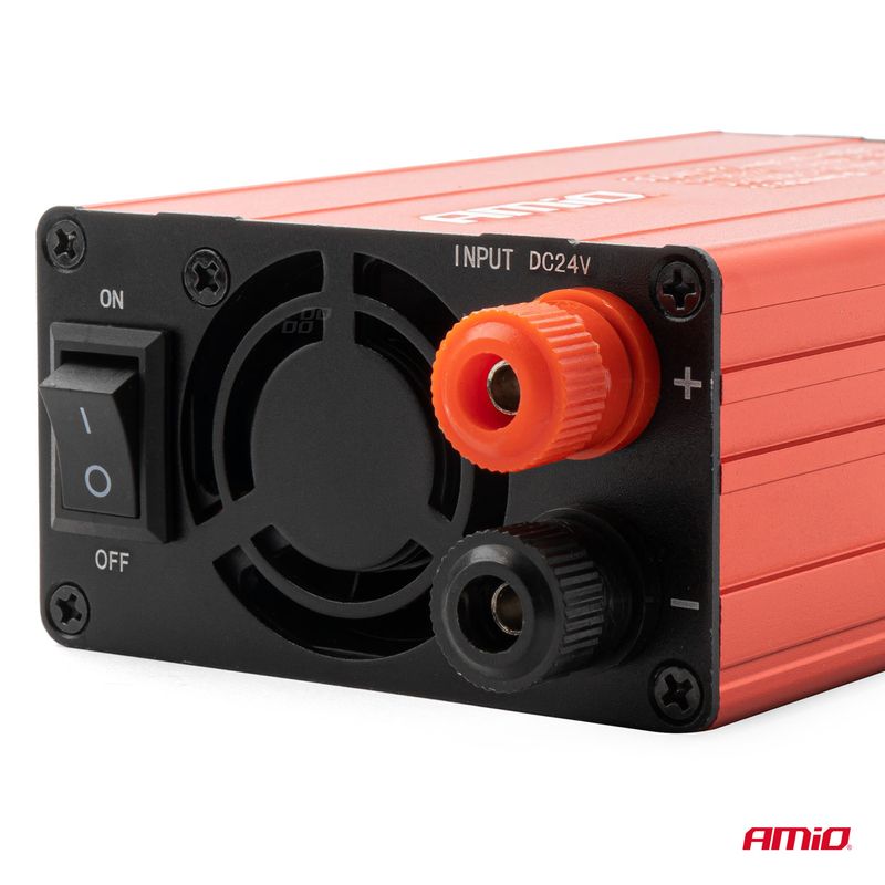 Auto si Moto - Reparatii si depanare - Invertoare auto - Convertor de tensiune 24V -> 230V, 300W/600W, 2 x USB 5V - Infinity.ro