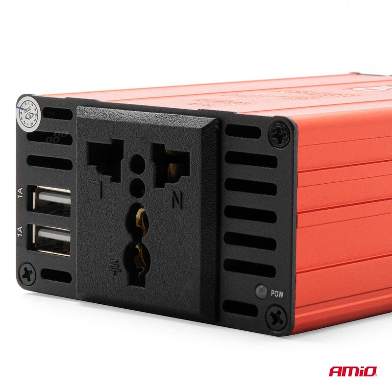 Auto si Moto - Reparatii si depanare - Invertoare auto - Convertor de tensiune 24V -> 230V, 300W/600W, 2 x USB 5V - Infinity.ro
