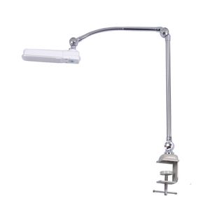 Lampa ergonomica 10 leduri cu brat lung si sistem de prindere de masa pentru masini de cusut, cu stecher pentru priza, 5W, HM-98TS