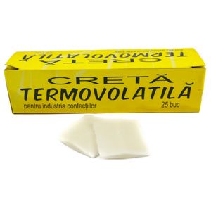 Set 25 bucati Creta termovolatila, CRETOROM, alb