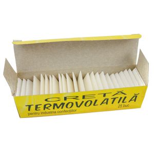 Set 25 bucati Creta termovolatila, CRETOROM, alb