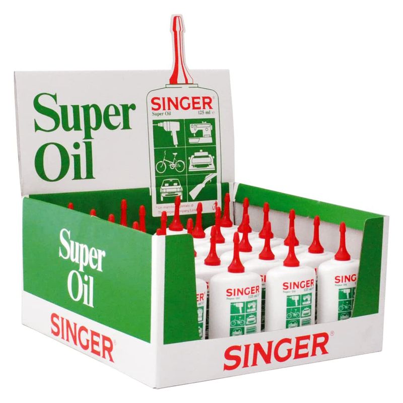 Casa si Gradina - Decoratiuni - DIY - Articole mercerie - Pompita cu ulei pentru ungerea masinilor de cusut si a altor angrenaje fine, Singer, 125ml - Infinity.ro