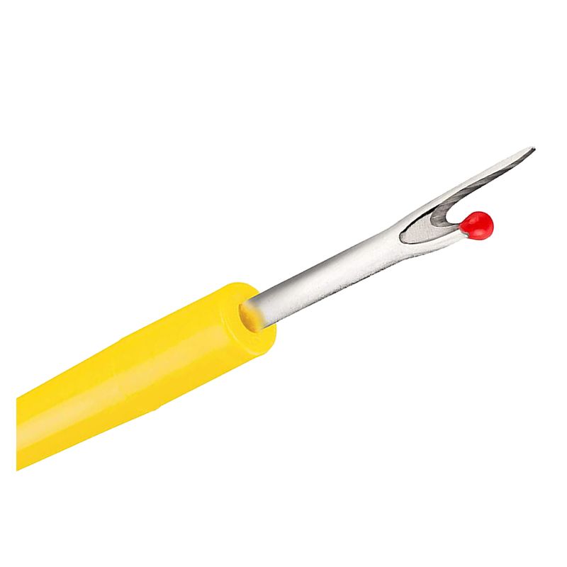 Casa si Gradina - Decoratiuni - DIY - Articole mercerie - Despicator cusaturi mic pentru descusut tivuri, buzunare, nasturi si orice tip de cusatura, maner galben - 110R - Infinity.ro