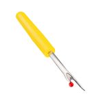 Casa si Gradina - Decoratiuni - DIY - Articole mercerie - Despicator cusaturi mic pentru descusut tivuri, buzunare, nasturi si orice tip de cusatura, maner galben - 110R - Infinity.ro