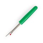 Casa si Gradina - Decoratiuni - DIY - Articole mercerie - Despicator cusaturi mic pentru descusut tivuri, buzunare, nasturi si orice tip de cusatura, maner verde - 110R - Infinity.ro