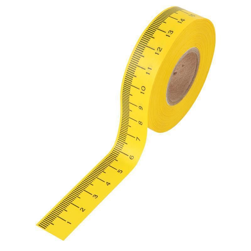 Casa si Gradina - Decoratiuni - DIY - Articole mercerie - Centimetru adeziv rola pentru croitorie si marcaje, scala in centimetri, 20 metri liniari - Infinity.ro
