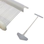 Carti si Birotica - Birotica - Accesorii de birou - Alte accesorii birou - Set conectori plastic pentru pistolul de agatat etichete pentru textile, alb, 5000 buc/cutie, lungime 25mm - Infinity.ro