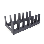 Casa si Gradina - Bucatarie si vesela - Organizare si depozitare bucatarie - Scurgator vase - Organizator, Suport pentru capace de oale, 6 sectiuni, culoare Gri ABYZ - Infinity.ro