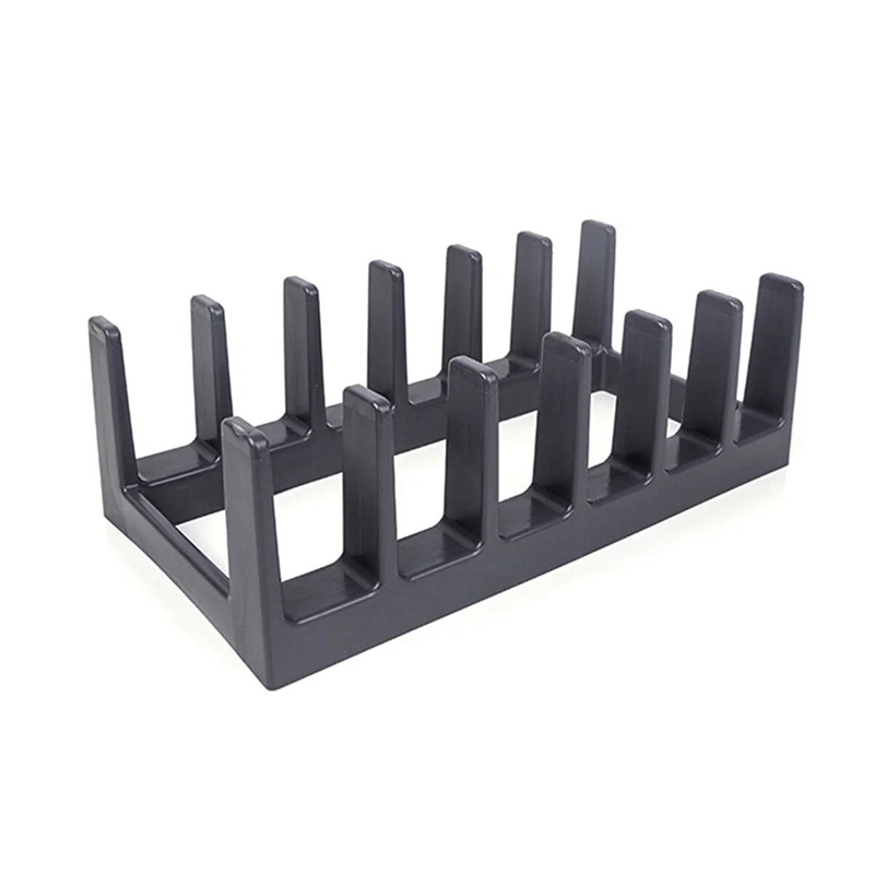 Casa si Gradina - Bucatarie si vesela - Organizare si depozitare bucatarie - Scurgator vase - Organizator, Suport pentru capace de oale, 6 sectiuni, culoare Gri ABYZ - Infinity.ro