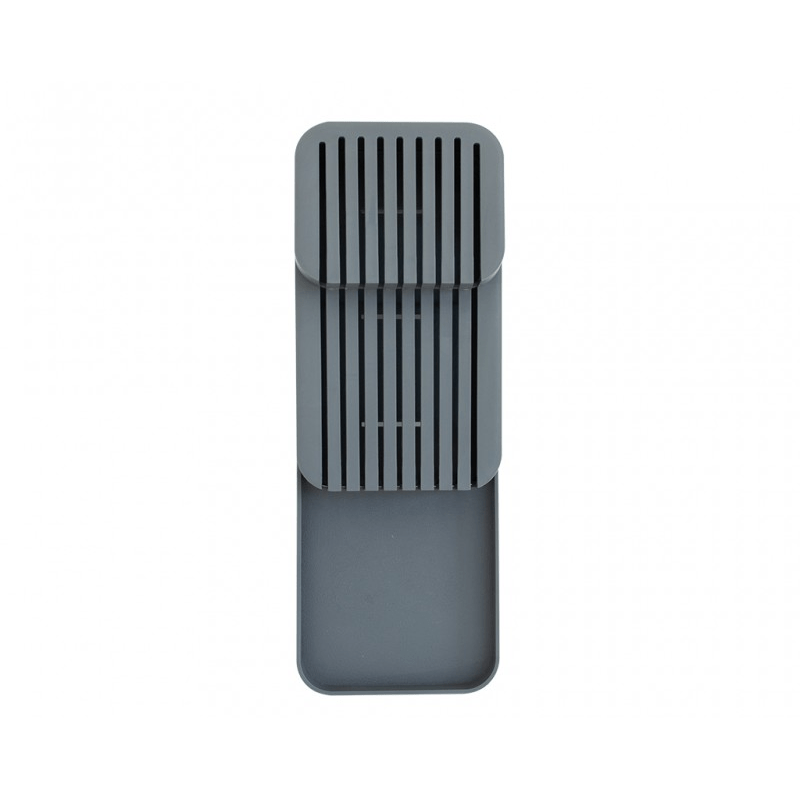 Casa si Gradina - Bucatarie si vesela - Organizare si depozitare bucatarie - Suporturi tacamuri si vase - Organizator sertar pentru cutite, 39x14x7,3cm, culoare Gri ABYZ - Infinity.ro