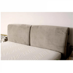 Casa si Gradina - Mobilier - Paturi si accesorii - Paturi - Pat Majestic, 180 x 200 cm, tapitat catifea camel, somiera inclusa - Infinity.ro