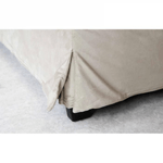 Casa si Gradina - Mobilier - Paturi si accesorii - Paturi - Pat Majestic, 180 x 200 cm, tapitat catifea camel, somiera inclusa - Infinity.ro