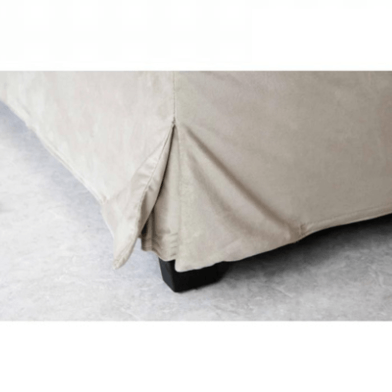 Casa si Gradina - Mobilier - Paturi si accesorii - Paturi - Pat Majestic, 180 x 200 cm, tapitat catifea camel, somiera inclusa - Infinity.ro