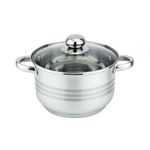 Casa si Gradina - Bucatarie si vesela - Vase pentru gatit - Oale si cratite - Oala cu capac Floria ZLN-4052, Inox, 22 x 14 cm, 4 L - Infinity.ro