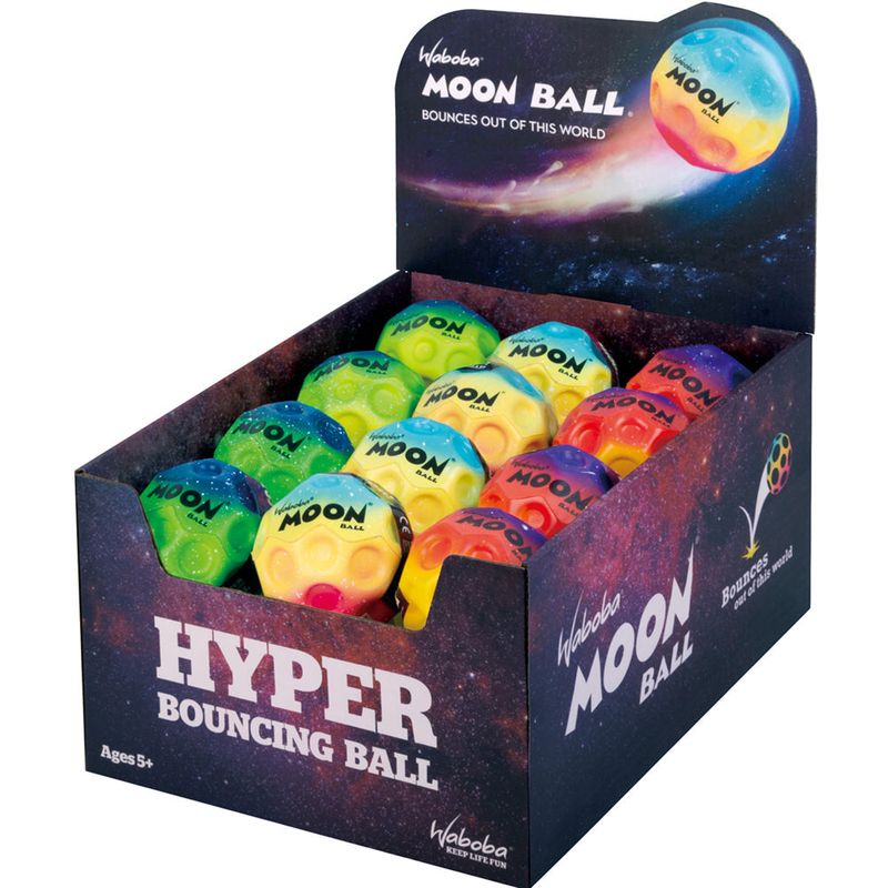 Jucarii, Copii si Bebe - Jucarii si jocuri - Jucarii & jocuri educative - Jucarii interactive - Minge hiper saritoare - Waboba Gradient Moon Ball, multicolorata - Infinity.ro