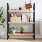 Casa si Gradina - Mobilier - Biblioteci si rafturi - Rafturi - Raft de perete maro deschis 100x40x(2-6) cm lemn stejar tratat - Infinity.ro