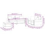Casa si Gradina - Mobilier - Seturi de mobilier - Seturi living - Set de canapele cu perne, 3 piese, galben, catifea - Infinity.ro