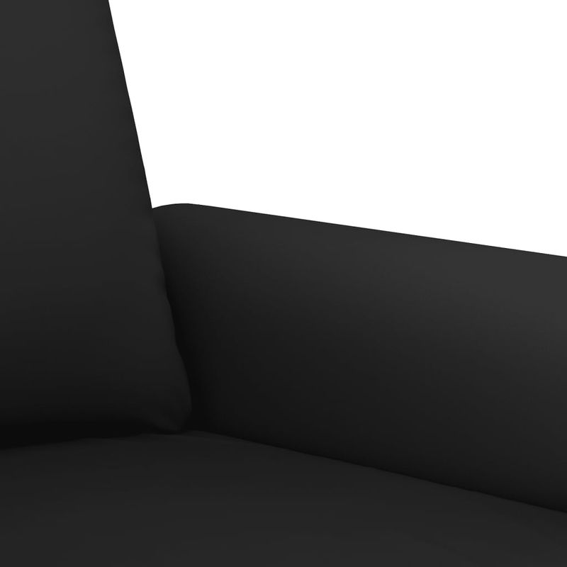 Casa si Gradina - Mobilier - Seturi de mobilier - Seturi living - Set de canapele cu perne, 3 piese, negru, catifea - Infinity.ro