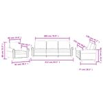 Casa si Gradina - Mobilier - Seturi de mobilier - Seturi living - Set de canapele cu perne, 3 piese, negru, catifea - Infinity.ro