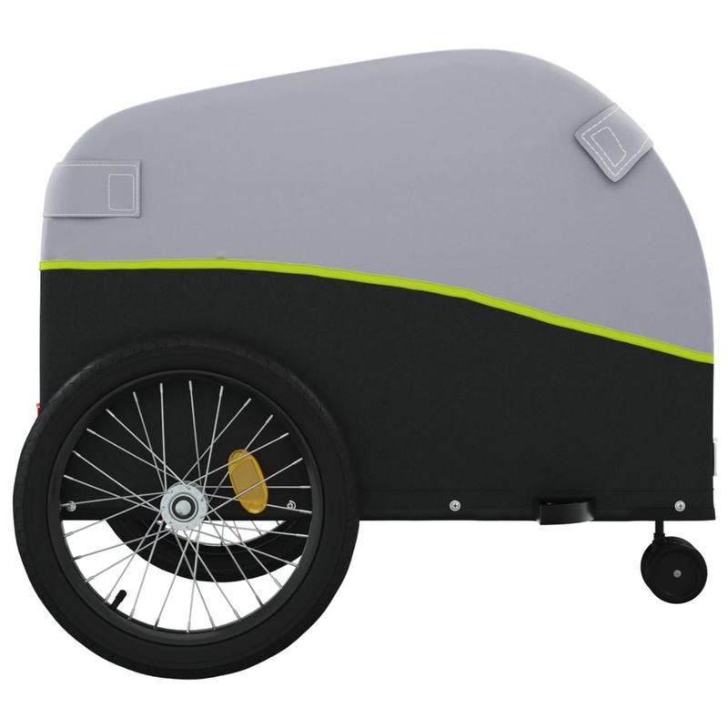 Sport si Outdoor - Ciclism - Accesorii pentru biciclete - Remorci biciclete - Remorca pentru biciclete, negru și verde, 45 kg, fier, mărime 63x126x63 cm - Infinity.ro