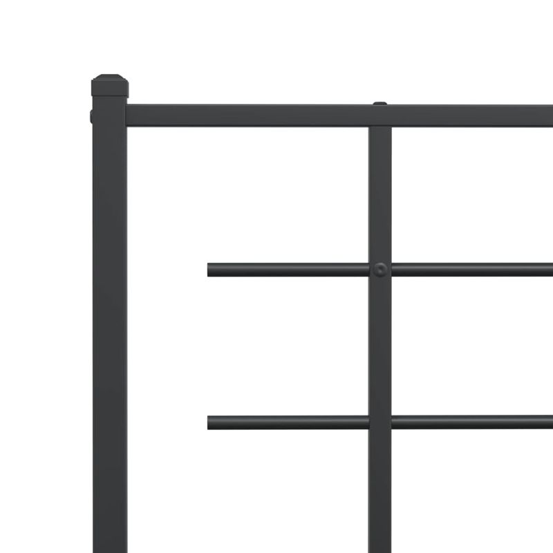 Casa si Gradina - Mobilier - Paturi si accesorii - Accesorii paturi - Tablie de pat metalica, negru, 180 cm - Infinity.ro