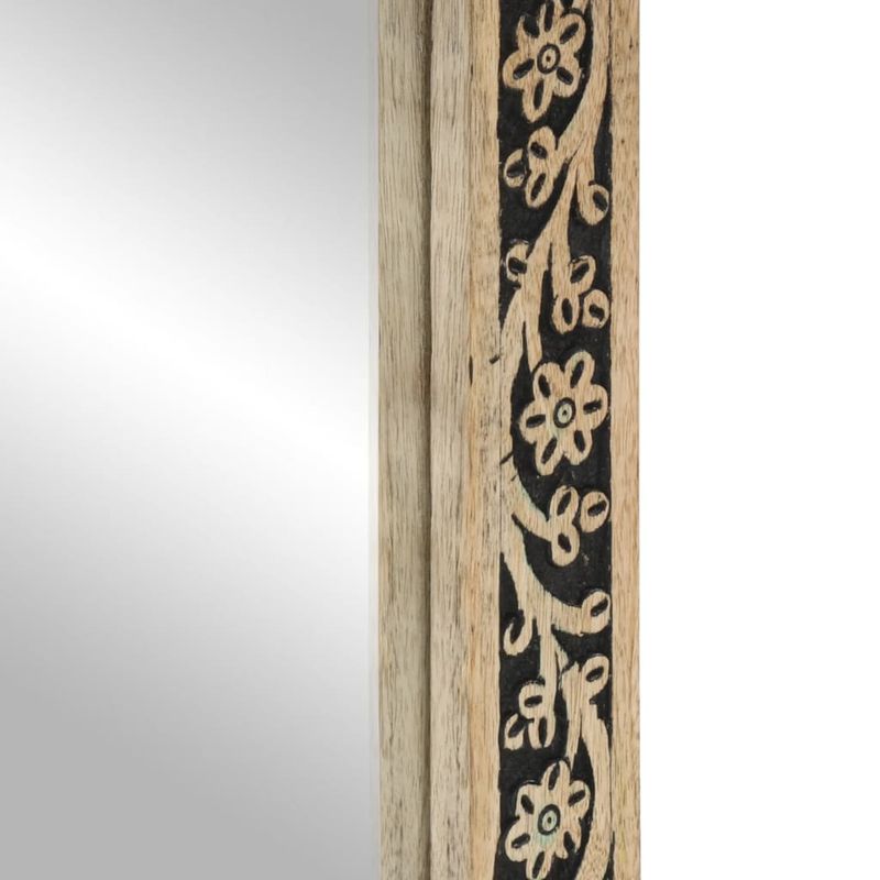 Casa si Gradina - Decoratiuni - Oglinzi - Oglinda de baie, 50x70x2,5 cm, lemn masiv de mango si sticla - Infinity.ro
