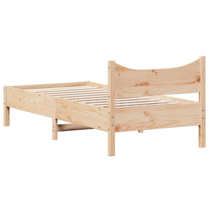 Casa si Gradina - Mobilier - Paturi si accesorii - Paturi - Cadru de pat, 75x190 cm, lemn masiv de pin - Infinity.ro