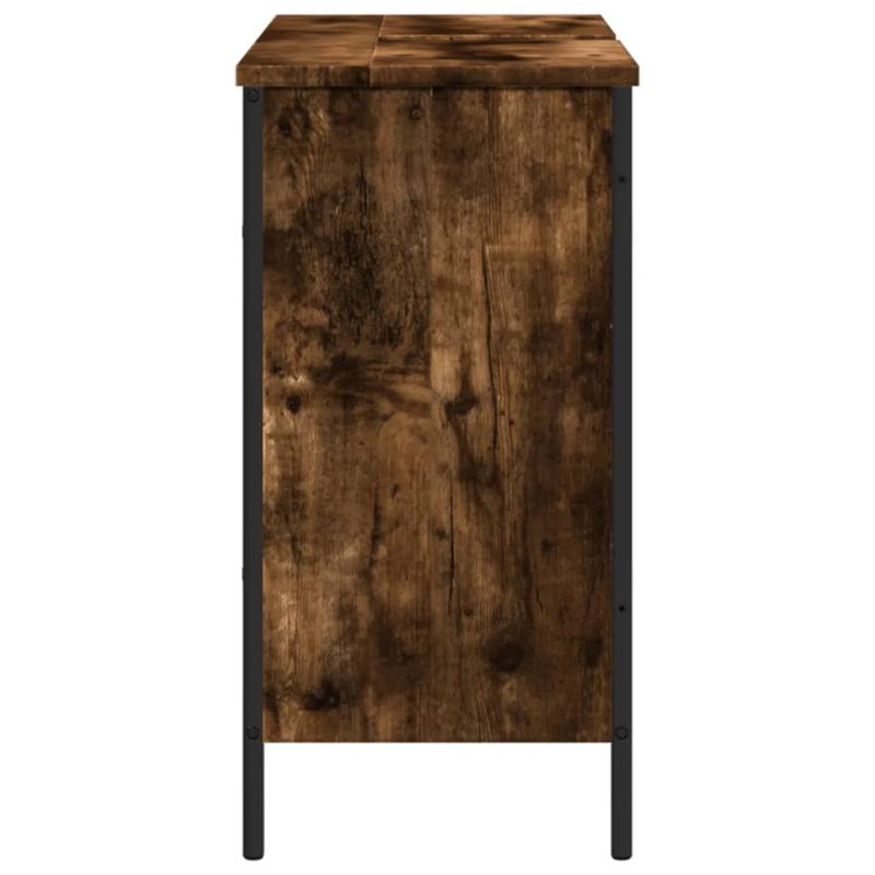 Casa si Gradina - Mobilier - Mobilier baie - Corpuri baie - Dulap chiuveta baie, stejar fumuriu, 80x30x60 cm lemn prelucrat - Infinity.ro