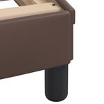 Casa si Gradina - Mobilier - Paturi si accesorii - Paturi - Cadru de pat cu tablie, maro, 90x200 cm, piele ecologica - Infinity.ro