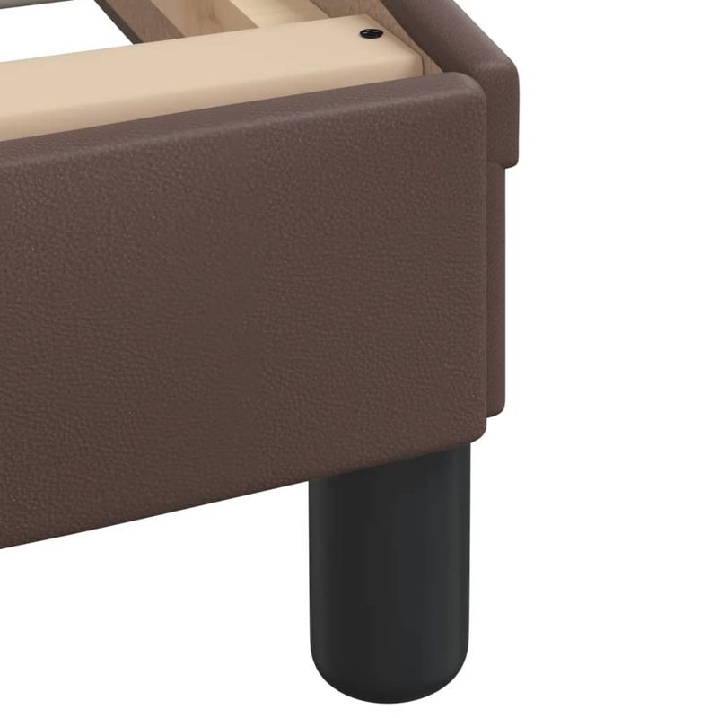 Casa si Gradina - Mobilier - Paturi si accesorii - Paturi - Cadru de pat cu tablie, maro, 90x200 cm, piele ecologica - Infinity.ro