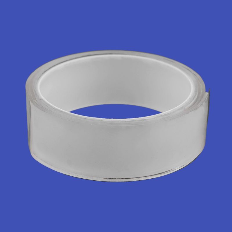 Casa si Gradina - Constructii - Materiale constructii - Silicon, spume si solutii tehnice - Banda nano dublu adeziva Crisalida, autocolant siliconic, reutilizabila si impermeabila, latime 3 cm, Transparenta - Infinity.ro