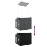 Electronice si Electrocasnice/Aragazuri, cuptoare si hote/Hote/Hote traditionale - Hota insula cu senzor tactil LCD, sticla securizata - Infinity.ro