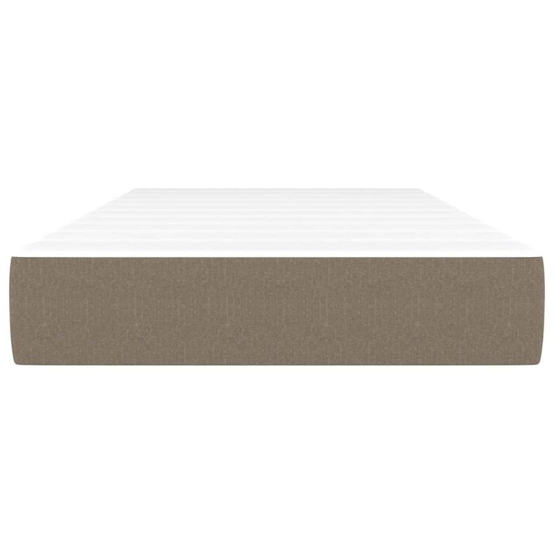 Casa si Gradina - Mobilier - Saltele si somiere - Saltele - Saltea de pat cu arcuri, gri taupe, 120x190x20 cm, textil - Infinity.ro