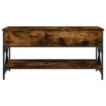 Casa si Gradina - Mobilier - Mese si birouri - Masute de cafea - Masuta de cafea stejar fumuriu 100x50x50cm lemn prelucrat/metal - Infinity.ro