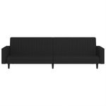 Casa si Gradina - Mobilier - Canapele si coltare - Canapele - Canapea extensibila cu 2 locuri, negru, catifea - Infinity.ro