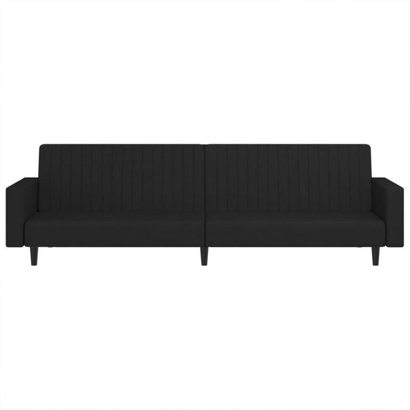 Casa si Gradina - Mobilier - Canapele si coltare - Canapele - Canapea extensibila cu 2 locuri, negru, catifea - Infinity.ro