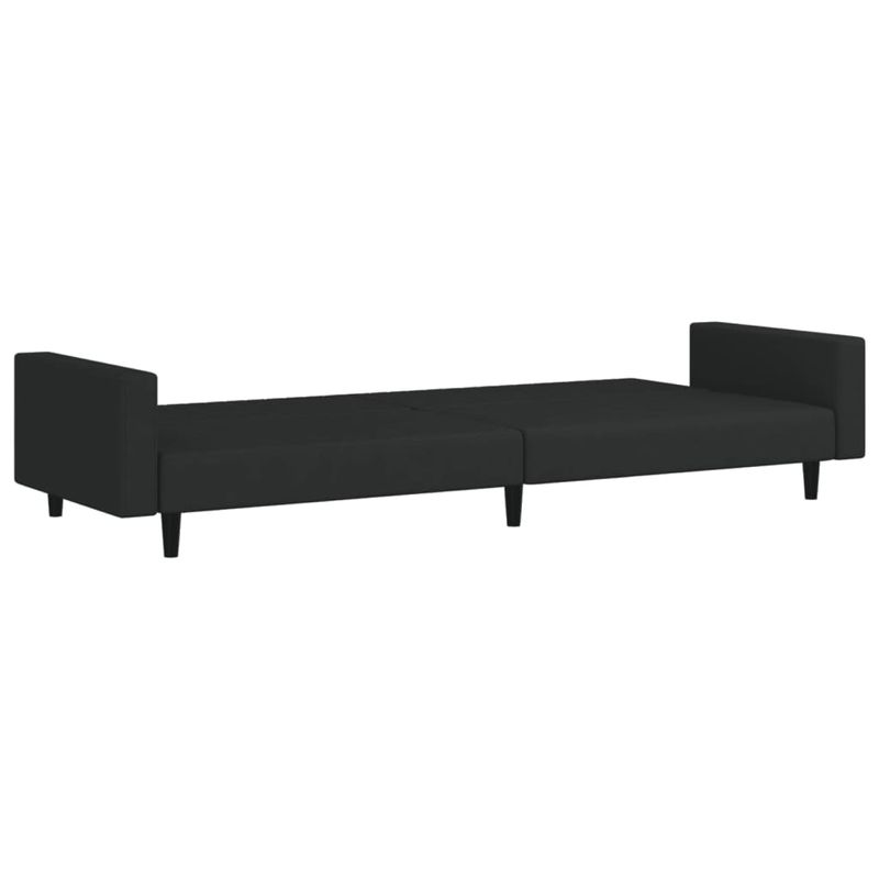 Casa si Gradina - Mobilier - Canapele si coltare - Canapele - Canapea extensibila cu 2 locuri, negru, catifea - Infinity.ro