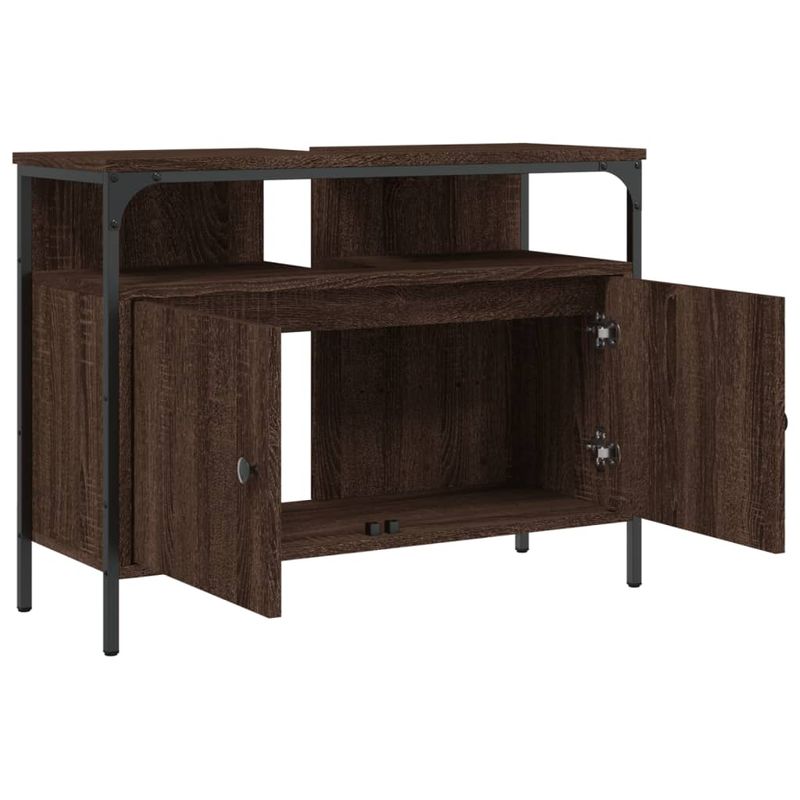 Casa si Gradina - Mobilier - Mobilier baie - Corpuri baie - Dulap chiuveta de baie, stejar maro, 80x30x60 cm lemn prelucrat - Infinity.ro