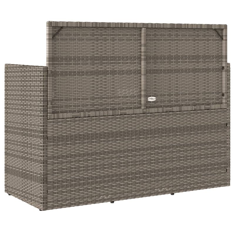 Casa si Gradina - Gradina si terasa - Mobilier exterior - Bancute de gradina - Banca de gradina cu perna, gri, poliratan - Infinity.ro