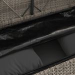 Casa si Gradina - Gradina si terasa - Mobilier exterior - Bancute de gradina - Banca de gradina cu perna, gri, poliratan - Infinity.ro
