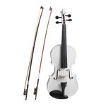 TV, Audio-Video si Foto - Instrumente muzicale - Instrumente clasice - Vioara clasica din lemn IdeallStore®, Marime 4/4,doua arcusuri, alba, toc inclus - Infinity.ro