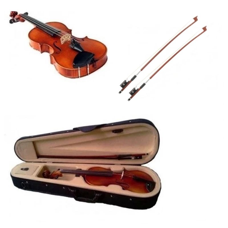 TV, Audio-Video si Foto - Instrumente muzicale - Instrumente clasice - Vioara clasica din lemn 4/4 IdeallStore® ,doua arcusuri, toc inclus, maro - Infinity.ro