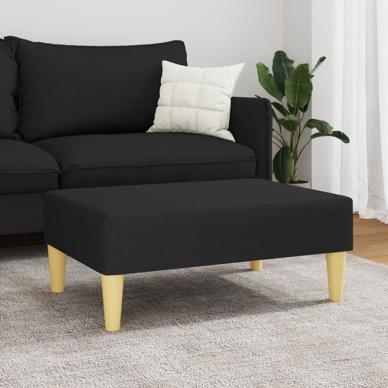 Casa si Gradina - Mobilier - Scaune si fotolii - Tabureti - Taburet, negru, 77x55x31 cm, material textil - Infinity.ro
