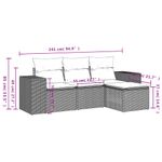 Casa si Gradina - Gradina si terasa - Mobilier exterior - Canapele si fotolii gradina - Set mobilier de gradina cu perne, 4 piese, negru, poliratan - Infinity.ro