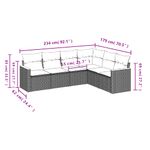 Casa si Gradina - Gradina si terasa - Mobilier exterior - Seturi mobila gradina - Set canapele de gradina cu perne, 6 piese, bej, poliratan - Infinity.ro